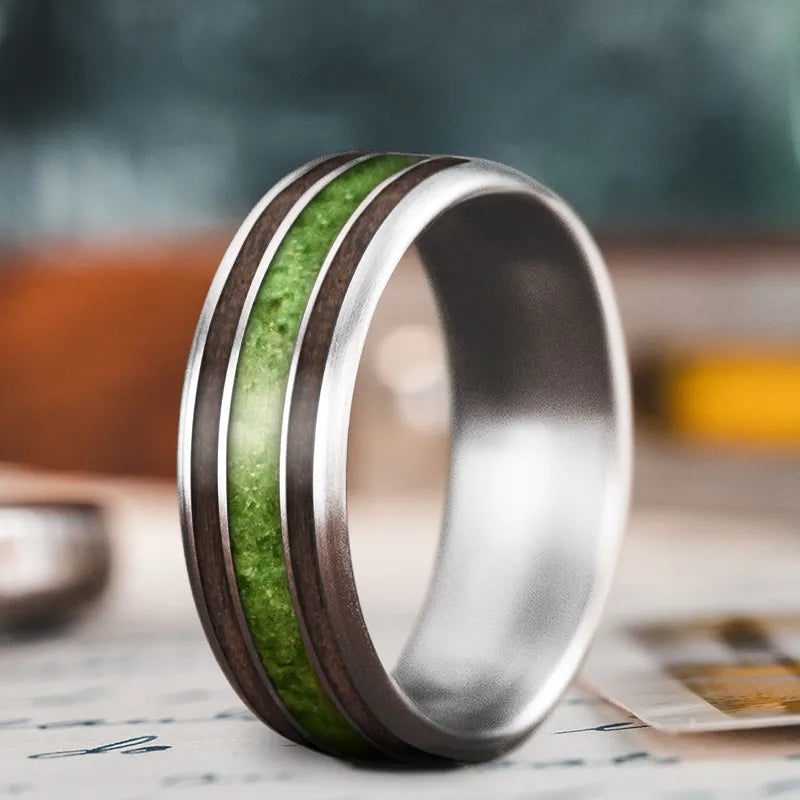 Jewelry Sale Bonanza – Grab Your Sparkle Now Custom Design - 3-Inlay Wide Center Ring DkDYAUSjT0TY0-j_Y7oqtHfS