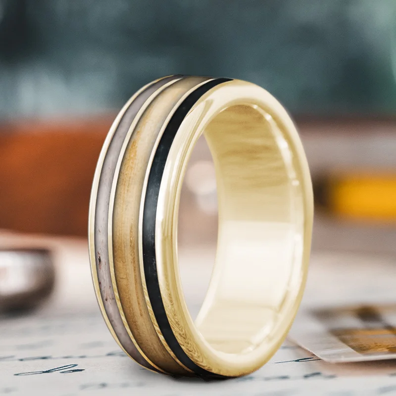 Limited-Stock Jewelry Sale – Shop Before It's Gone Custom Design - 3-Inlay Wide Center Ring e1t5P0IFwF_zYRAmDpdJeVyg
