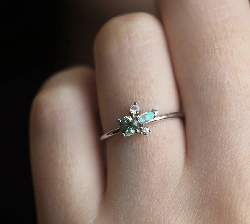 Jewelry Deals That Sparkle – Shop Today Bailey Green Sapphire Cluster Ring