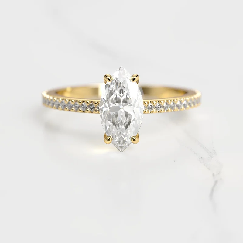 Premium Jewelry Now Available At Special Discounts Marquise Full Pave Diamond Ring