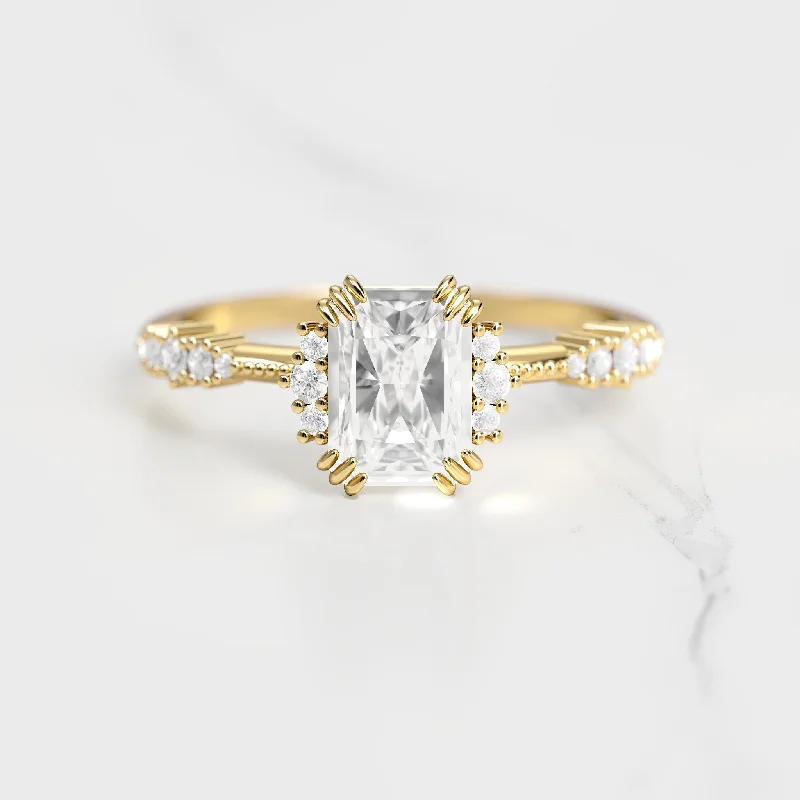 Timeless Elegance At Unbelievable Discounts Radiant Cluster Diamond Ring