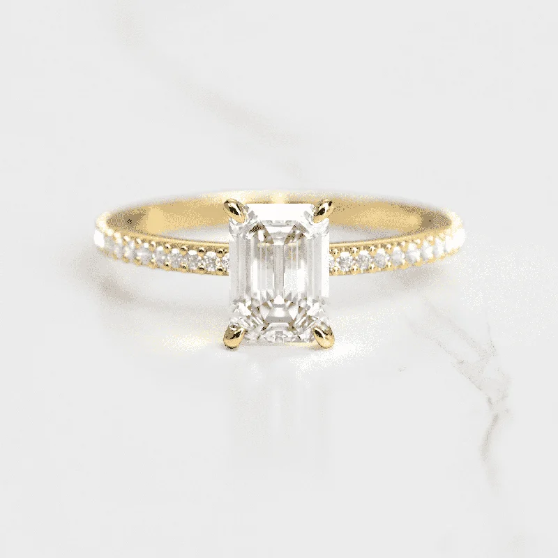 Dazzle With Discounts – Shop Jewelry On Sale Emerald Full Pave Diamond Ring