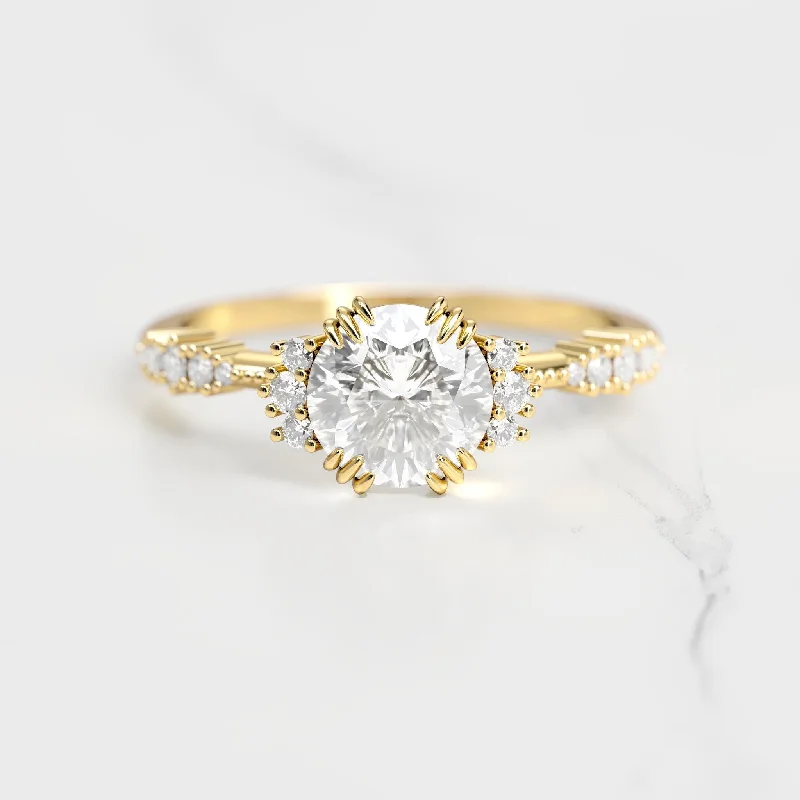 Handcrafted Beauty At Affordable Prices Round Cluster Diamond Ring