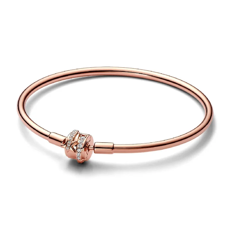 14K Bangle With Shooting Star 19Cm In Rose Gold