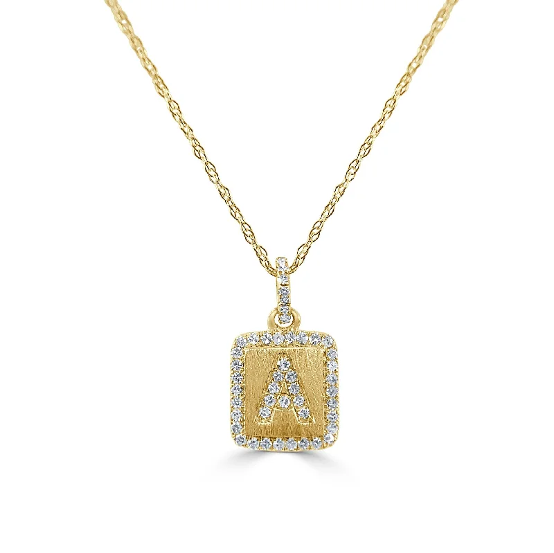 Luxury Jewelry Without The Luxury Price Tag 14k Gold & Diamond Initial Necklace