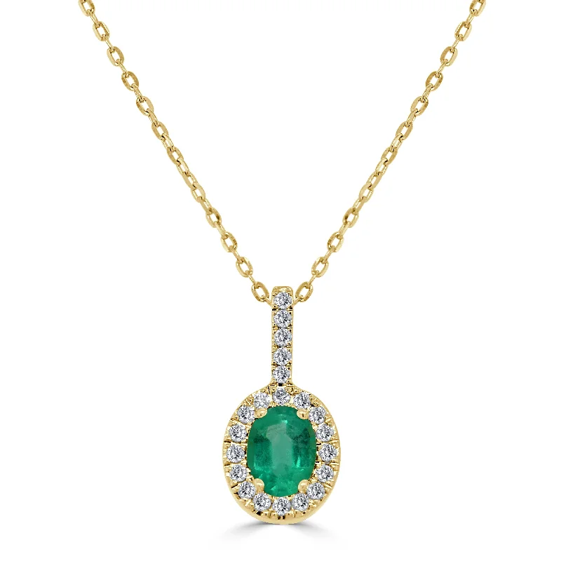 Unique Jewelry For Less – Shop The Sale Now 14K Gold, Emerald & Diamond Pendant