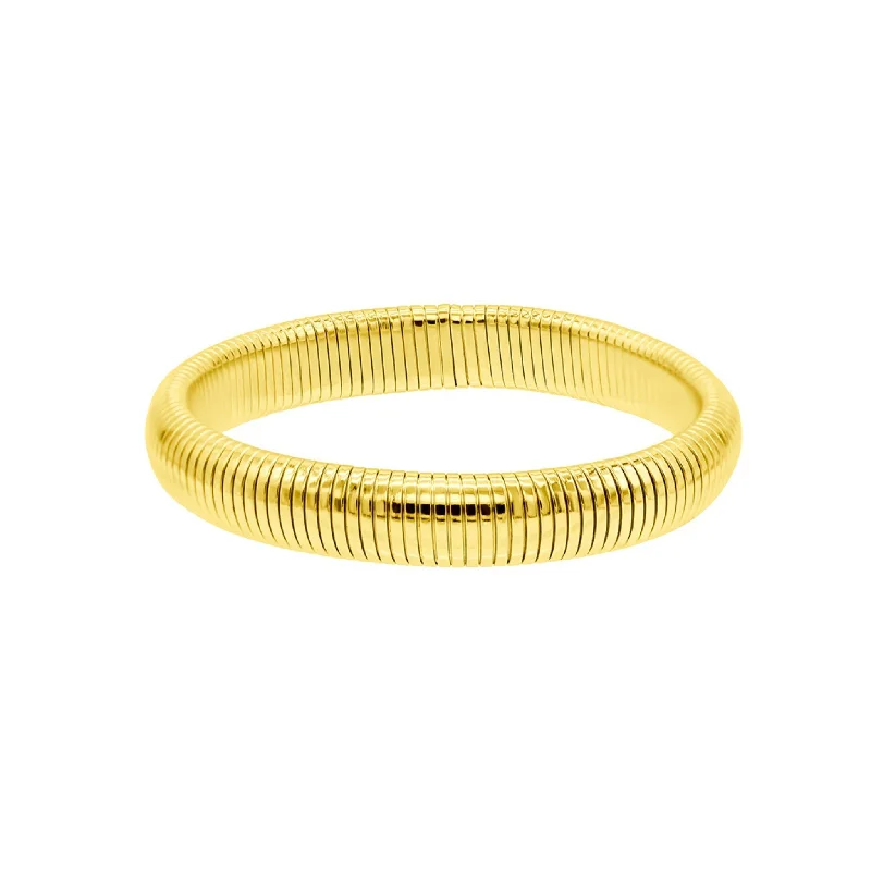 Premium Diamond Jewelry At Once-In-A-Lifetime Discounts 14K Gold Plated .5" Tall Omega Bracelet Premium Diamond Jewelry At Once-In-A-Lifetime Discounts 14K Gold Plated .5" Tall Omega Bracelet