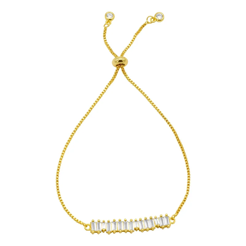 Shine In Style – Shop Jewelry Discounts Today 14K Gold Plated Bolo Bracelet With Baguette Crystal Bar Shine In Style – Shop Jewelry Discounts Today 14K Gold Plated Bolo Bracelet With Baguette Crystal Bar