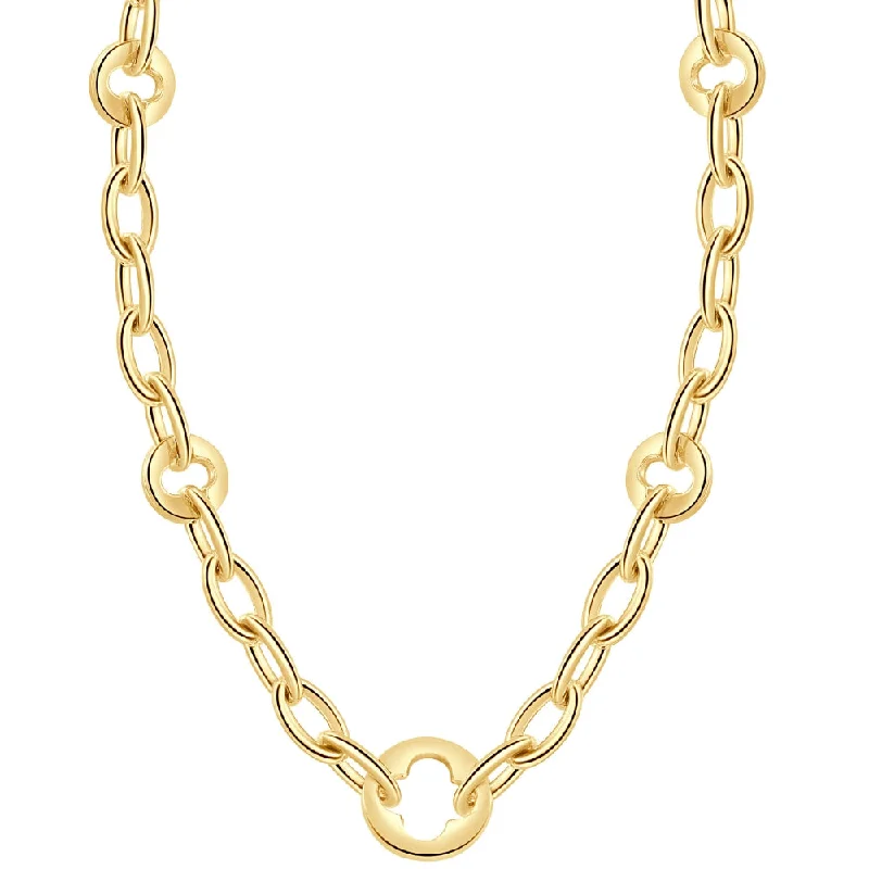 14k Yellow Gold Women's 24" Chain Necklace 32.1 Grams 9.5mm Thick