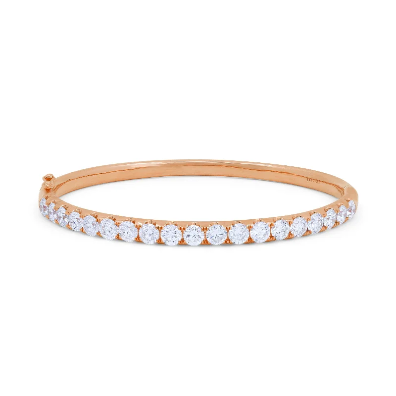 Elegant Jewelry, Affordable Luxury – Shop Now 18 kt rose gold bangle adorned with 4.81 cts tw of diamonds Elegant Jewelry, Affordable Luxury – Shop Now 18 kt rose gold bangle adorned with 4.81 cts tw of diamonds