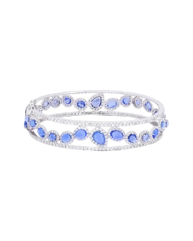Jewelry Sale Alert – Shop Timeless Elegance Today 18 kt white gold sapphire and diamond bangle Jewelry Sale Alert – Shop Timeless Elegance Today 18 kt white gold sapphire and diamond bangle