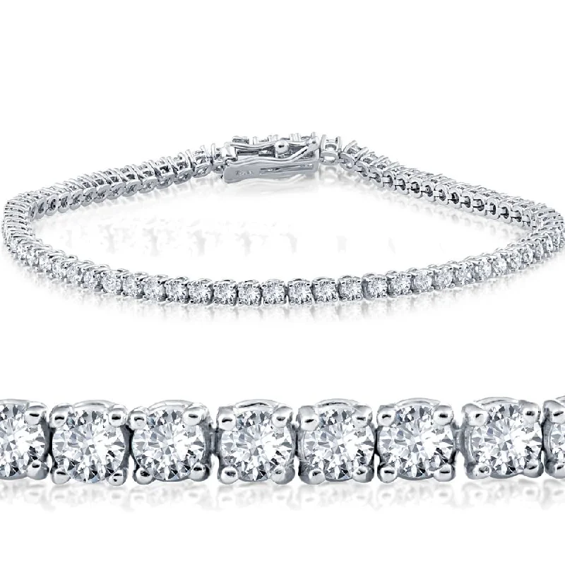 2 cttw Lab Grown Diamond Tennis Bracelet 14 KT White Gold 7"