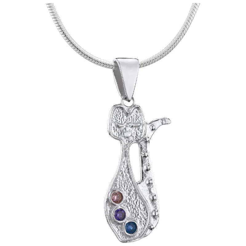 Elegant Jewelry Styles At Budget-Friendly Prices Fancy Cat Sterling Necklace