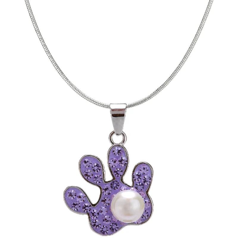 Save On Luxury Jewelry Pieces – Limited-Time Offers Purple Paw & Pearl Sterling Necklace