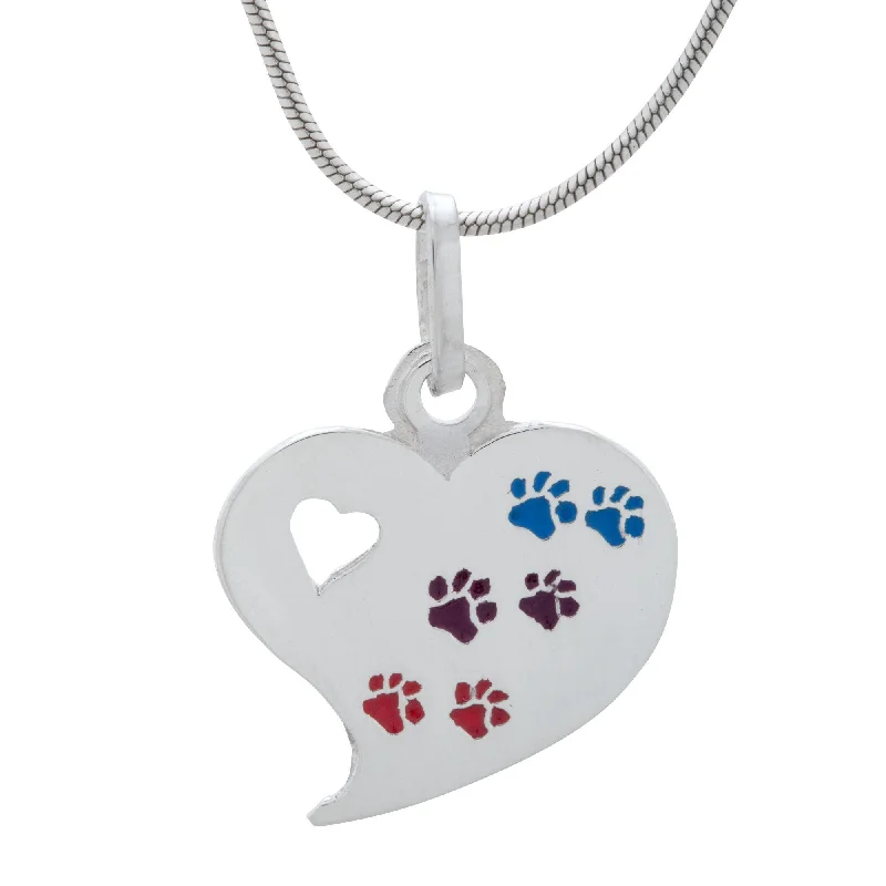 Huge Markdowns On Premium Jewelry Styles Paw Palette Sterling Heart Necklace