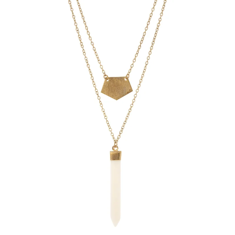 Limited-Stock Jewelry Clearance – Grab Your Favorites Now Layered Spike Necklace