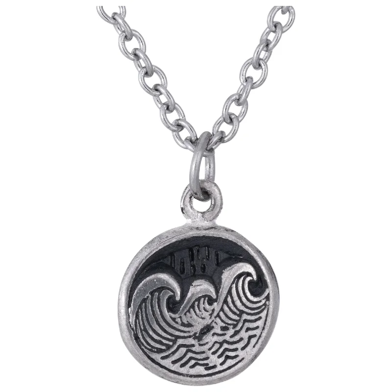 Trending Jewelry Styles Now At Limited-Time Discounts Waves Pewter Necklace