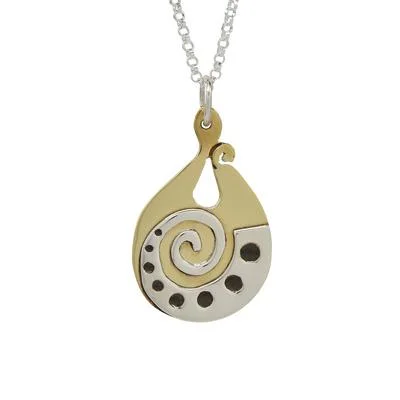 Don't Miss Out On Jaw-Dropping Jewelry Discounts Wind Pix Sterling & Brass Necklace