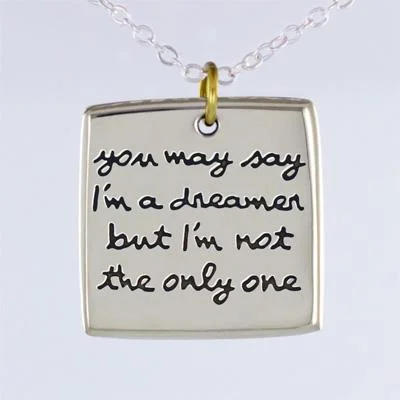 Limited-Stock Jewelry Sale – Once It's Gone, It's Gone You May Say I'm a Dreamer Mixed Metals Necklace