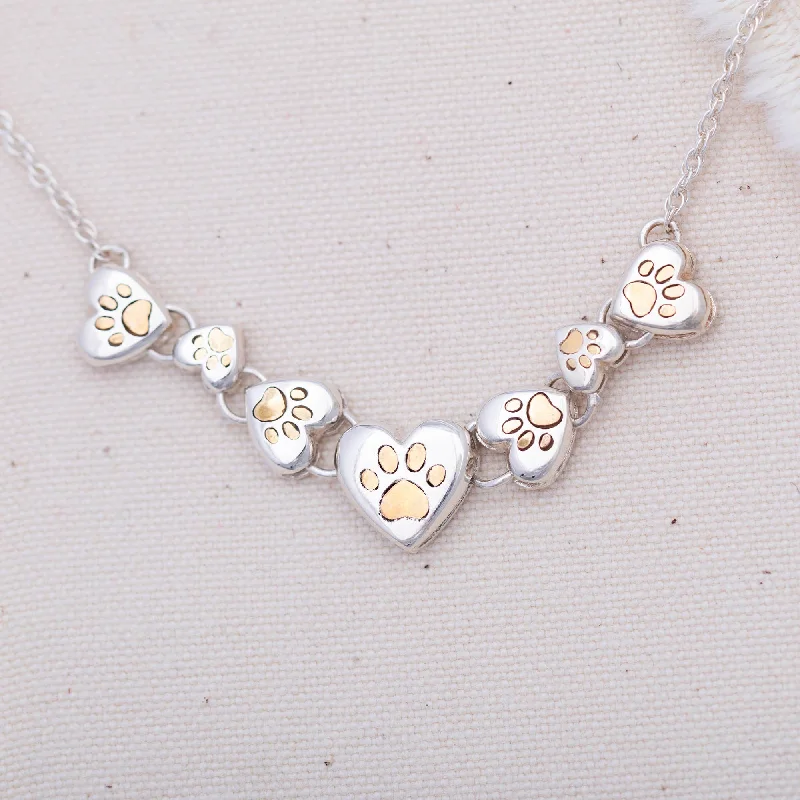 Timeless Beauty, Unbeatable Deals – Jewelry Sale On Paws In My Heart Sterling & Brass Necklace