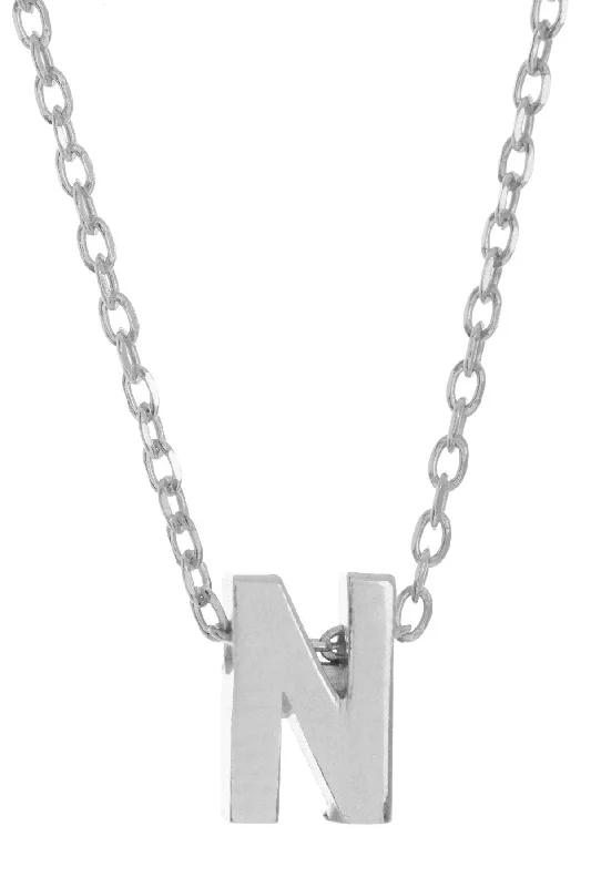 Premium Jewelry Now Available At Special Discounts Adornia Mini Initial Necklace silver