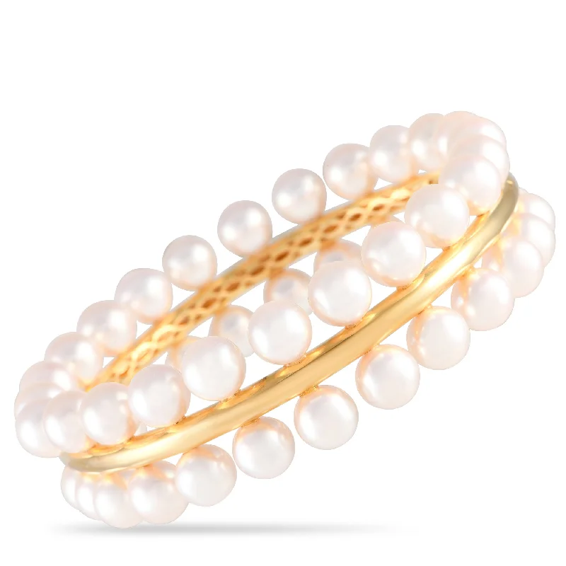 Shop Dazzling Jewelry At The Best Prices Assael 18K Yellow Gold Forever Pearl Bangle Bracelet AS11-052424 Shop Dazzling Jewelry At The Best Prices Assael 18K Yellow Gold Forever Pearl Bangle Bracelet AS11-052424