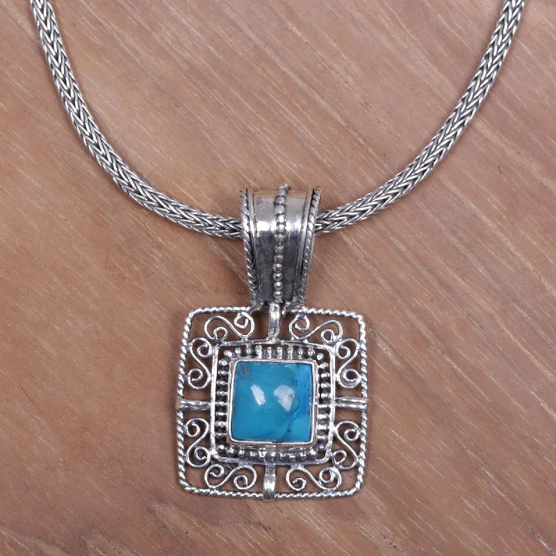 Trending Jewelry Styles Now At Limited-Time Discounts Blue Regency Turquoise Pendant Necklace