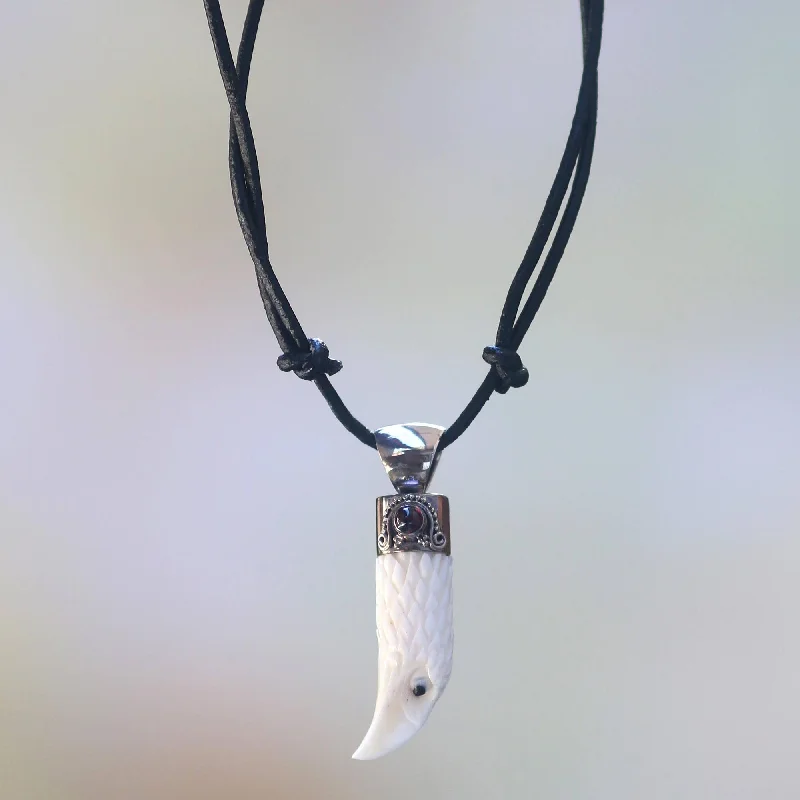 Limited-Time Jewelry Sale – Don't Miss These Deals Brave Eagle Handcrafted Men's Garnet Necklace