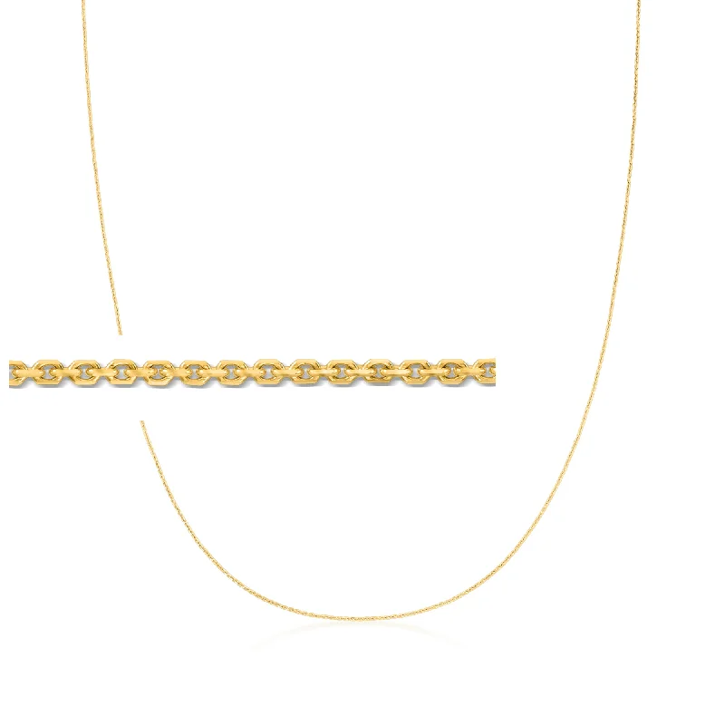 Once-A-Year Jewelry Deals – Shop Before They’Re Gone Canaria 1.1mm 10kt Yellow Gold Adjustable Cable Chain Necklace