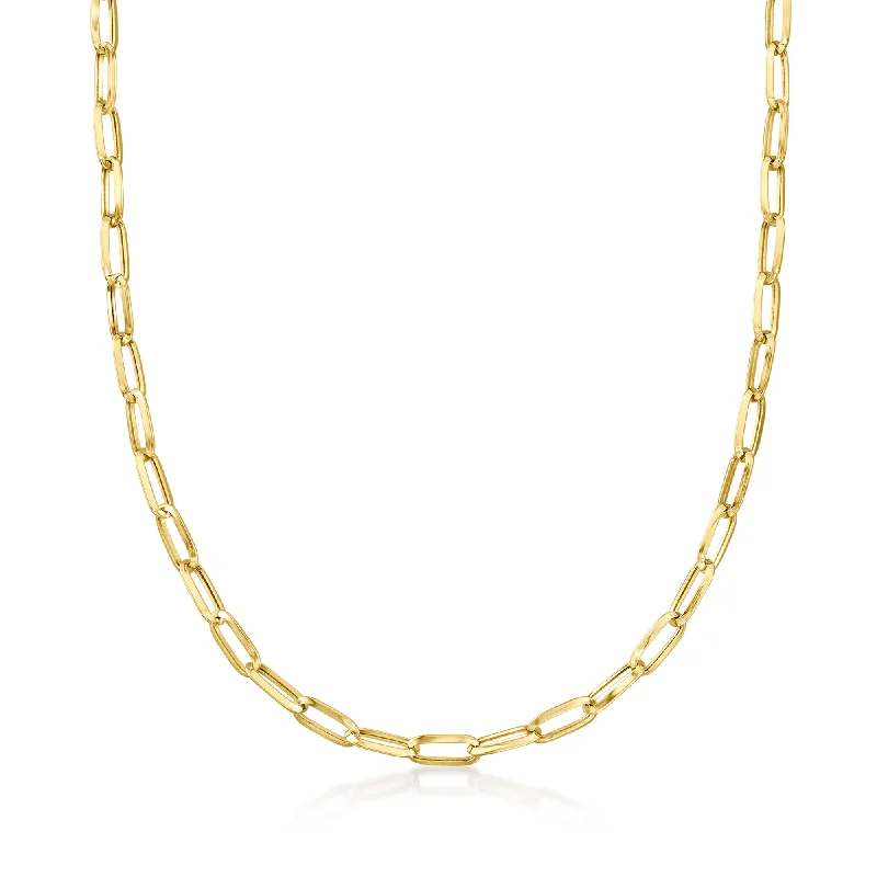 Breathtaking Jewelry At Limited-Time Savings Canaria 10kt Yellow Gold Paper Clip Link Necklace