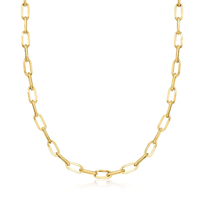 Celebrate With Sparkle – Jewelry Sale Now Live Canaria 10kt Yellow Gold Paper Clip Link Necklace