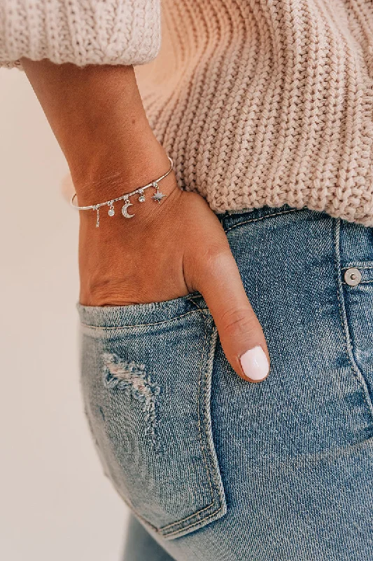 Caught Looking Adjustable Bracelet (Silver)