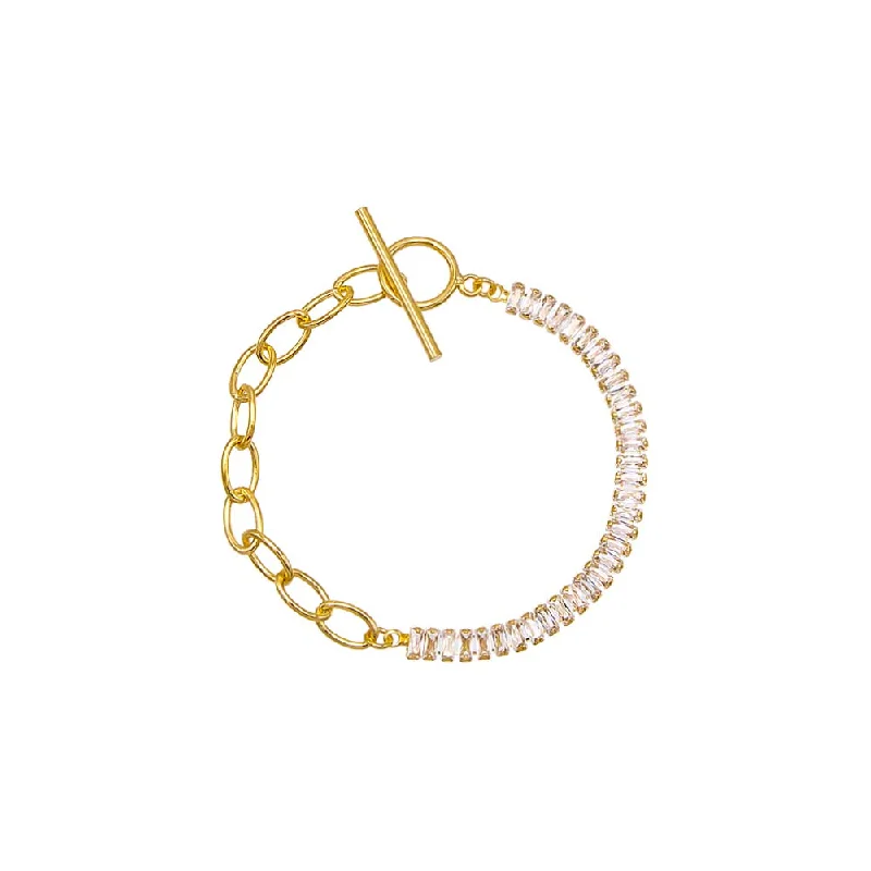 Your Dream Jewelry At Dream Prices – Shop Now CZ Baguette X Paperclip Toggle Bracelet Your Dream Jewelry At Dream Prices – Shop Now CZ Baguette X Paperclip Toggle Bracelet