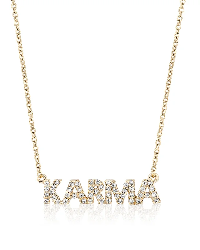Breathtaking Jewelry, Breathtaking Prices Diamond Karma Necklace