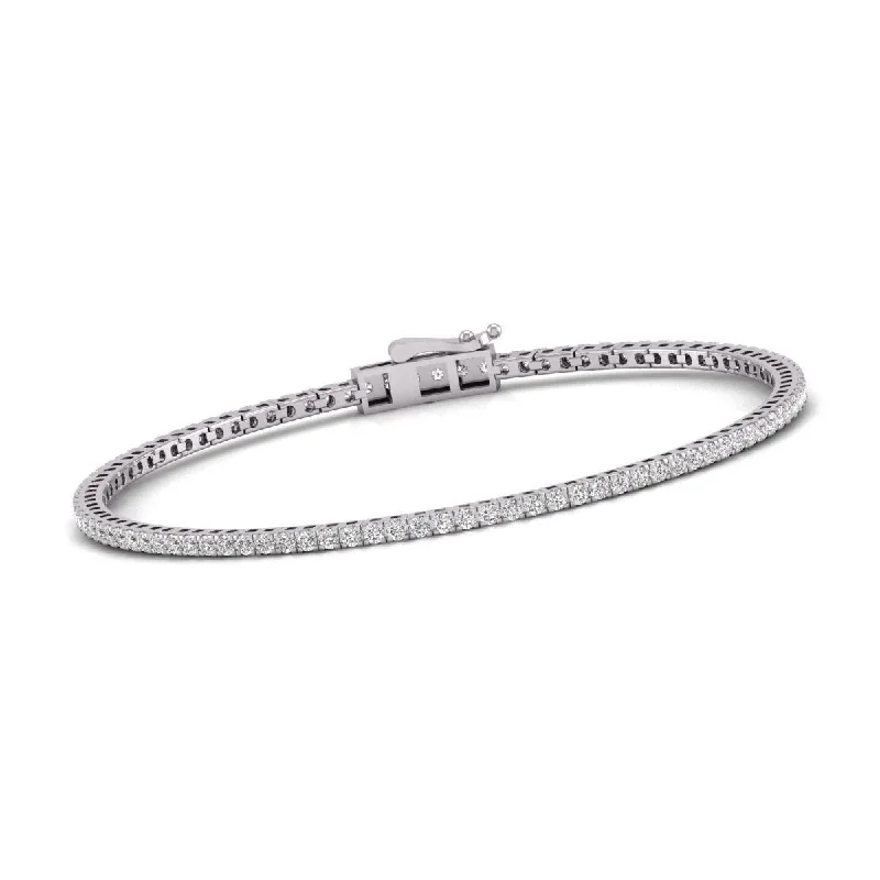 Discounted Jewelry For A Glamorous Look Diana M Lab 1 Carat TW Diamond Tennis Bracelet in 14K White Gold Discounted Jewelry For A Glamorous Look Diana M Lab 1 Carat TW Diamond Tennis Bracelet in 14K White Gold