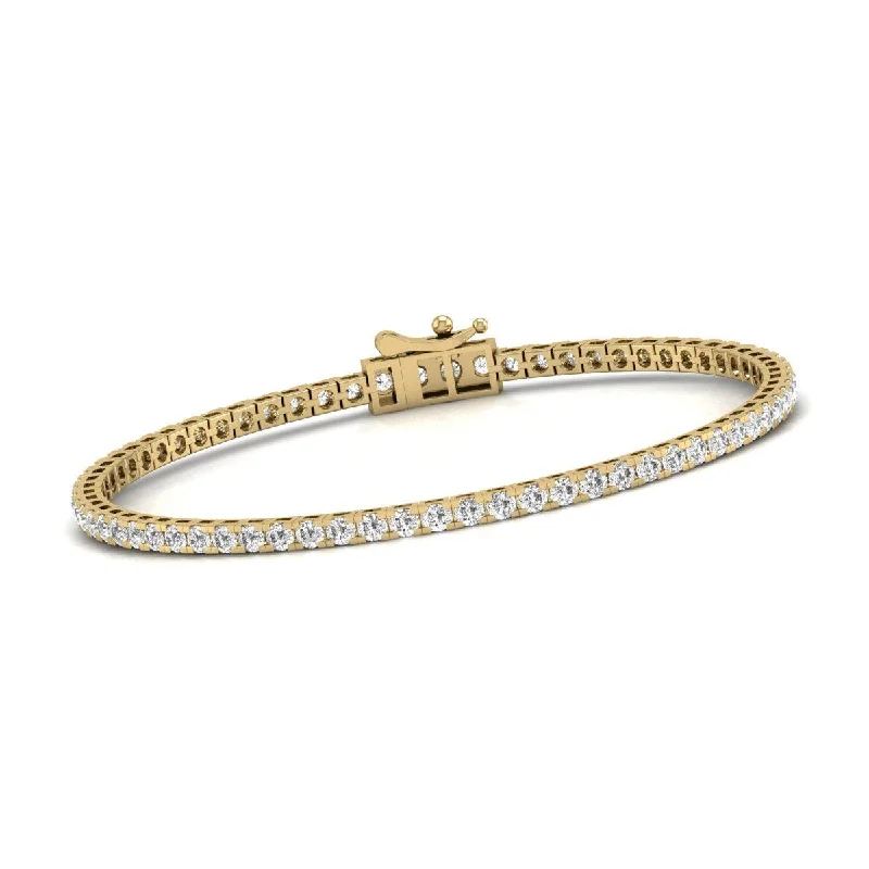 Don't Miss Our Biggest Jewelry Sale Of The Season Diana M Lab 3 Carat TW Diamond Tennis Bracelet in 14K YELLOW Gold