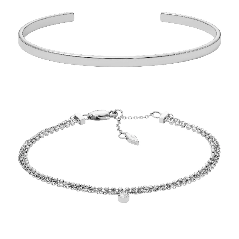 Limited-Time Jewelry Discounts – Shine Without The Splurge Fossil Women's Arm Party Stainless Steel Bracelet Gift Set Limited-Time Jewelry Discounts – Shine Without The Splurge Fossil Women's Arm Party Stainless Steel Bracelet Gift Set