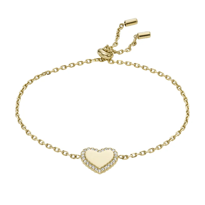Shop Signature Jewelry Styles At Exclusive Prices Fossil Women's Gold-Tone Stainless Steel Chain Bracelet Shop Signature Jewelry Styles At Exclusive Prices Fossil Women's Gold-Tone Stainless Steel Chain Bracelet