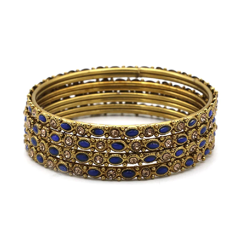 Gold Bangles Designs For Women's - Blue