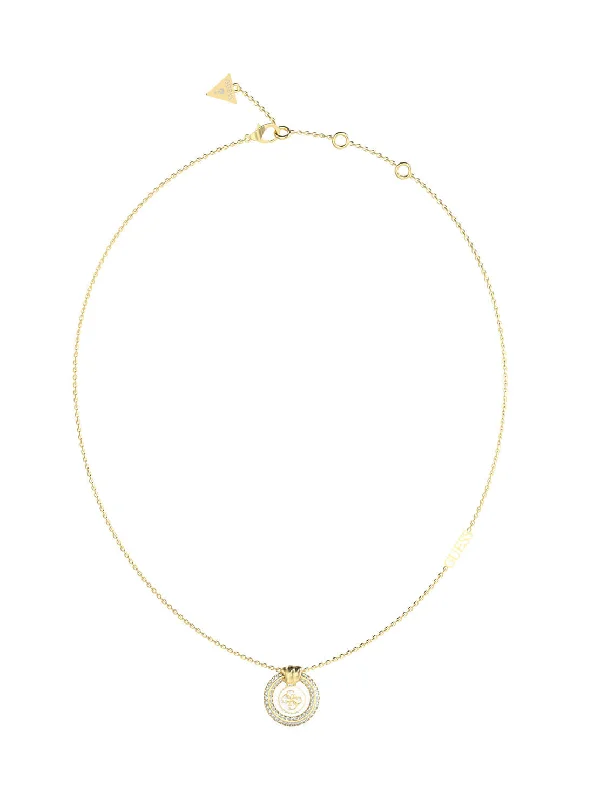 Celebrate With Sparkle – Jewelry Sale Now Live Gold Knot You White Crystal Necklace