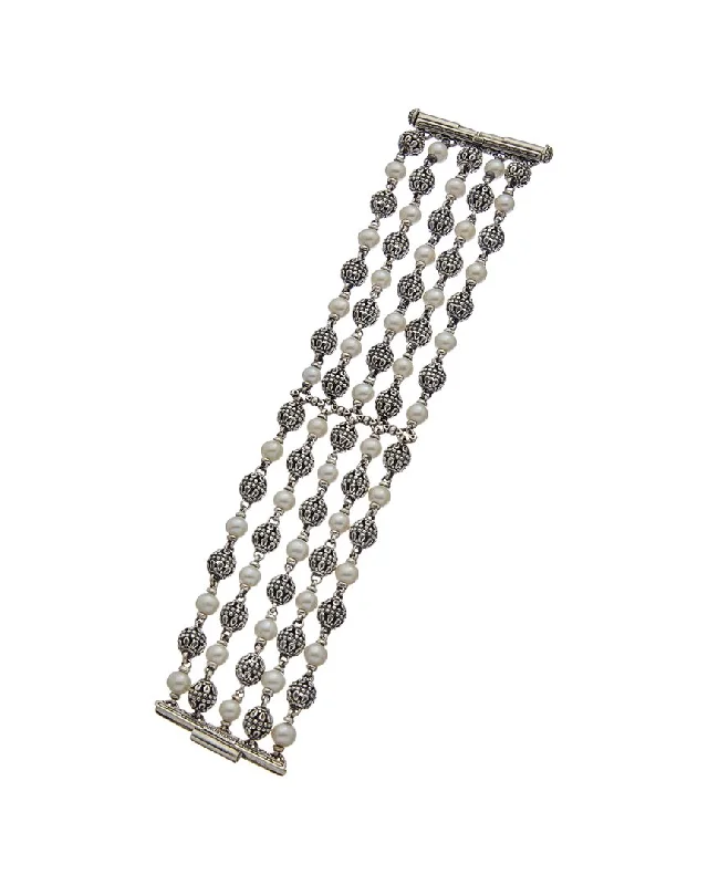 Breathtaking Jewelry, Breathtaking Prices Konstantino Kleos 18K & Silver 4.5-5mm Pearl Bracelet