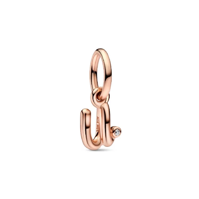 Final Call – Shop Exquisite Jewelry Before It's Gone Letter U Script Alphabet Dangle Charm In Rose Gold Final Call – Shop Exquisite Jewelry Before It's Gone Letter U Script Alphabet Dangle Charm In Rose Gold
