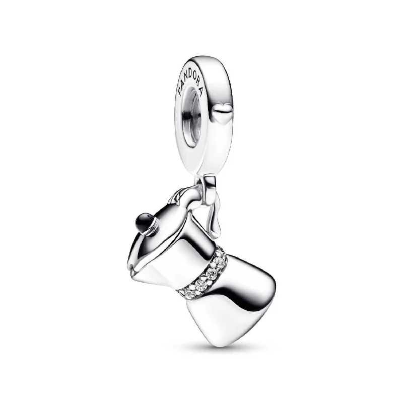 Chic And Stylish Jewelry At Discounted Prices Moka Pot Dangle Charm In Silver