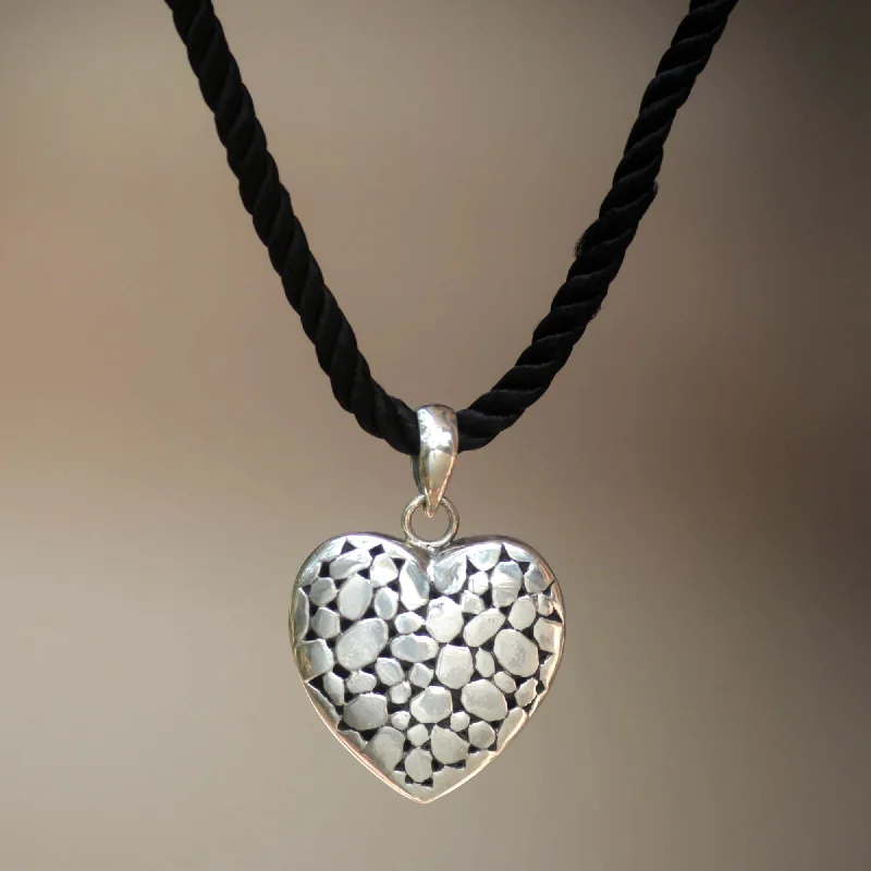 Luxury Handcrafted Jewelry For Elegant Looks My Loving Heart Sterling Silver Heart Necklace
