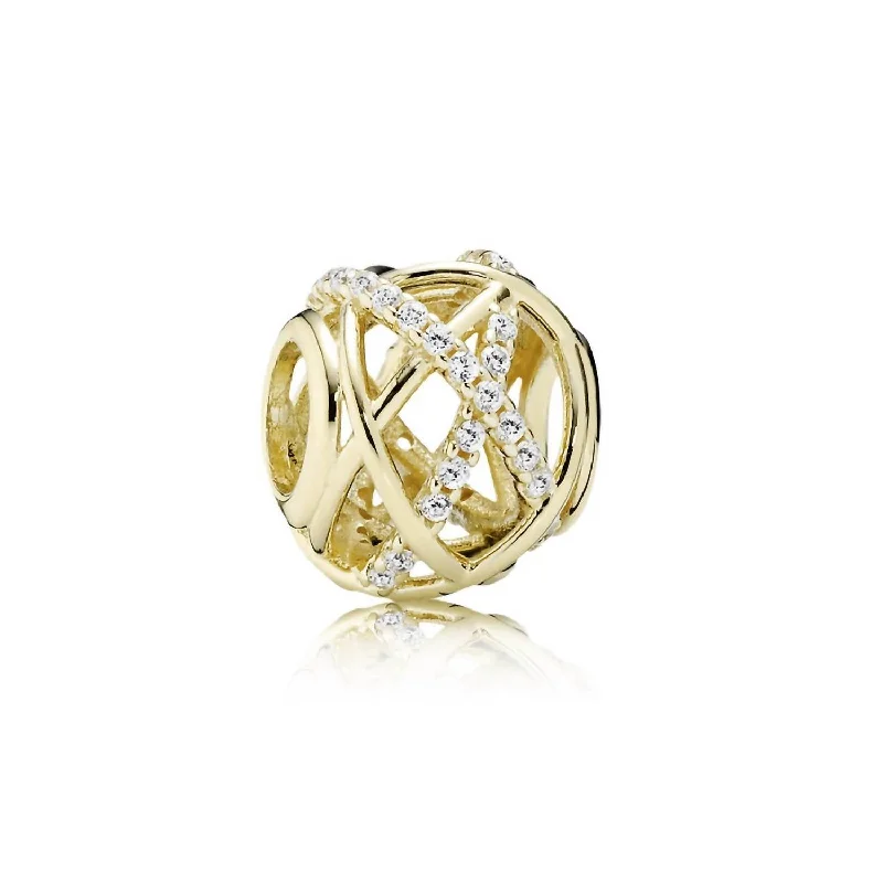 Shine Bright With Our Special Jewelry Promotions Openwork Abstract Charm With Cubic Zirconia In Gold Shine Bright With Our Special Jewelry Promotions Openwork Abstract Charm With Cubic Zirconia In Gold