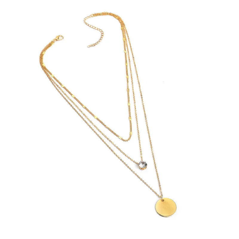 Make Every Moment Shine – Jewelry Discounts Available Pack Of 3 Gold Plated Designer Pendant