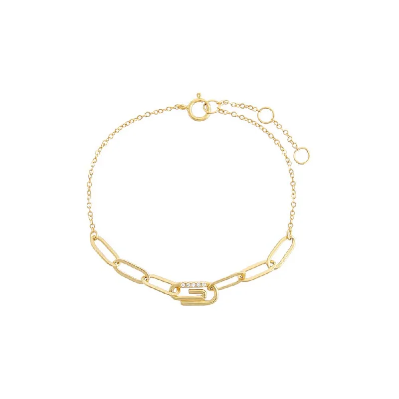 Elevate Your Jewelry Collection With Limited-Time Savings Pavé Safety Pin Paperclip Bracelet Elevate Your Jewelry Collection With Limited-Time Savings Pavé Safety Pin Paperclip Bracelet
