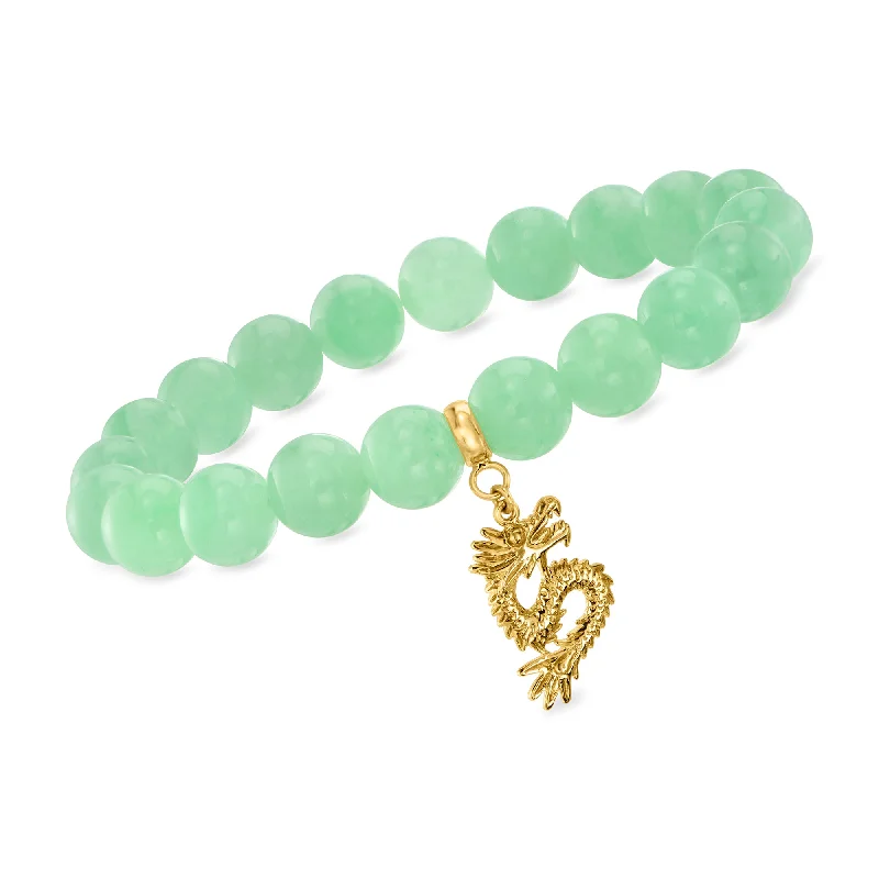 Sparkle For Less – Shop Our Limited-Time Jewelry Deals Ross-Simons 10-10.5mm Jade Bead Stretch Bracelet With 18kt Gold Over Sterling Dragon Charm Sparkle For Less – Shop Our Limited-Time Jewelry Deals Ross-Simons 10-10.5mm Jade Bead Stretch Bracelet With 18kt Gold Over Sterling Dragon Charm