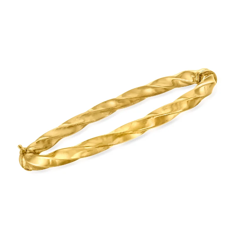 Shop Stylish Jewelry Now And Save Big Ross-Simons 18kt Gold Over Sterling Twisted Bangle Bracelet Shop Stylish Jewelry Now And Save Big Ross-Simons 18kt Gold Over Sterling Twisted Bangle Bracelet
