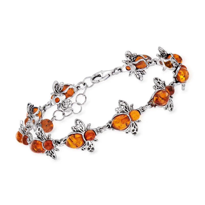 Jewelry Clearance – Final Chance To Save Big Ross-Simons Amber Bumblebee Bracelet in Sterling Silver Jewelry Clearance – Final Chance To Save Big Ross-Simons Amber Bumblebee Bracelet in Sterling Silver